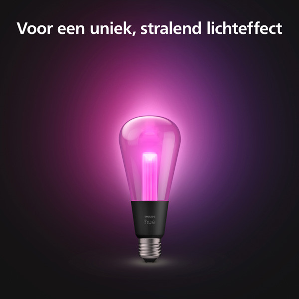 Philips Hue Lightguide E27 Edison ST72 White en Color Ambiance 500 lumen 6.8W Philips HUE 123led